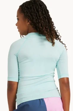 Girls Essential Short Sleeve Suntop|Roxy Sale