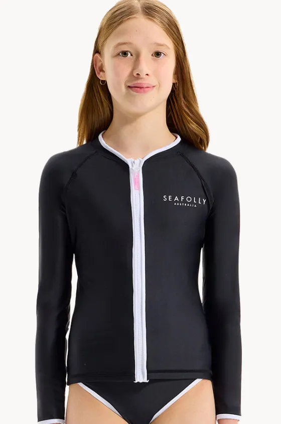 Girls Essentials Long Sleeve Suntop|Seafolly Girls New