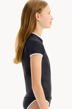 Girls Essentials Short Sleeve Suntop|Seafolly Girls Discount