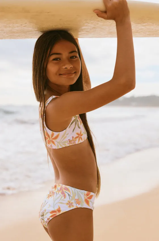 Girls Floral Horizon Bralette Set|Roxy Discount