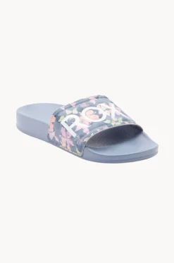 Girls Floral Slippy II Slide|Roxy Clearance