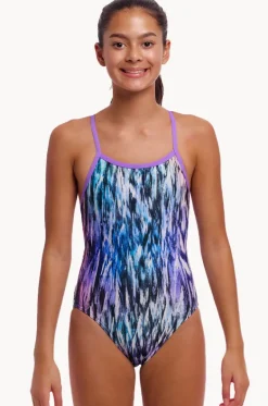 Girls Fly Dye Single Strap One Piece|Funkita Online
