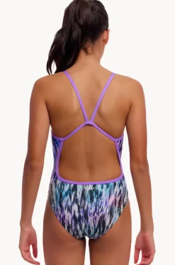 Girls Fly Dye Single Strap One Piece|Funkita Online