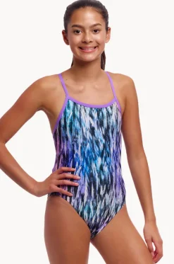 Girls Fly Dye Single Strap One Piece|Funkita Online