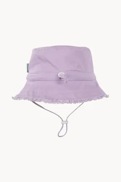 Girls Frayed Bucket Hat|Acorn