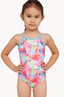 Girls Gala Yaroomba Floral One Piece|Zoggs Outlet