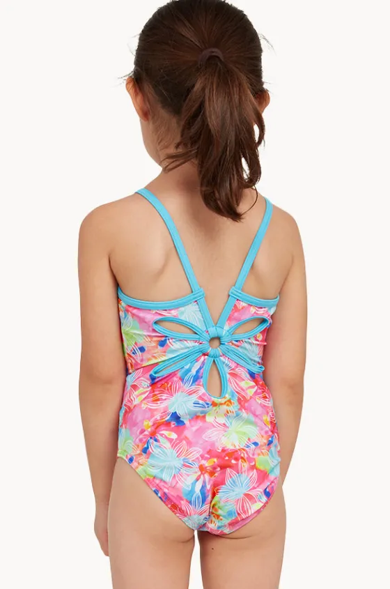 Girls Gala Yaroomba Floral One Piece|Zoggs Outlet