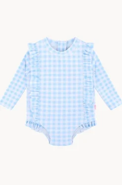 Girls Gingham Frill Sunsuit|Seafolly Girls Outlet
