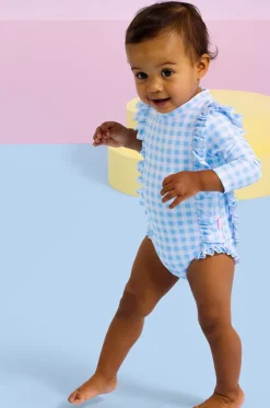 Girls Gingham Frill Sunsuit|Seafolly Girls Outlet