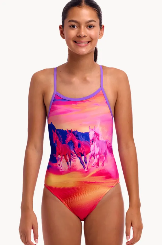 Girls Go Riding Single Strap One Piece|Funkita Clearance