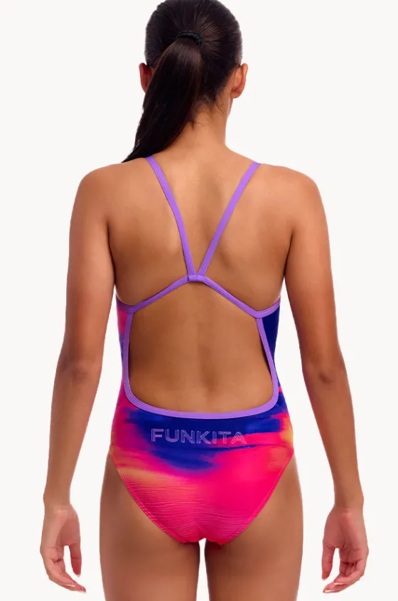 Girls Go Riding Single Strap One Piece|Funkita Clearance