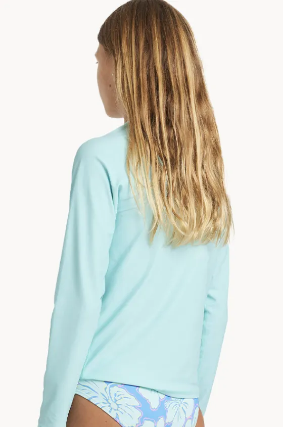 Girls Heat Wave Long Sleeve Suntop|Billabong Hot