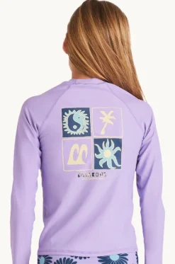Girls Heat Wave Long Sleeve Suntop|Billabong Outlet
