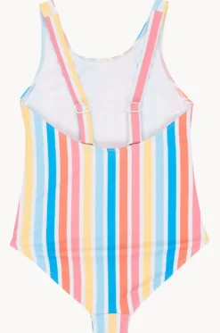 Girls Holy Stripe One Piece|Roxy Hot