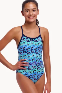 Girls Jack Stack Single Strap One Piece|Funkita