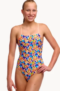 Girls Killer Flowers Tie Me Tight One Piece|Funkita New