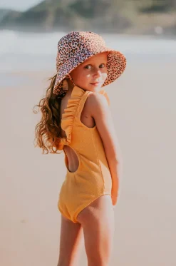 Girls Leopard Ponytail Bucket Sunhat|Bedhead Best