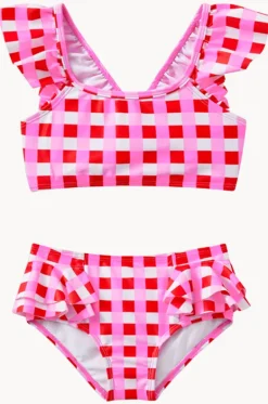 Girls Lollipop Check Crop Set|Milky New