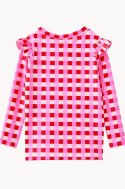 Girls Lollipop Check Suntop|Milky Outlet