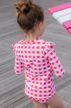 Girls Lollipop Check Suntop|Milky Outlet