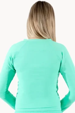 Girls Long Sleeve Rashie|Base Swim Outlet
