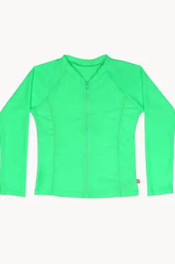 Girls Long Sleeve Zip Suntop|Salty Ink