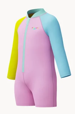 Girls Long Sleeve Zip Sunsuit|Speedo Discount