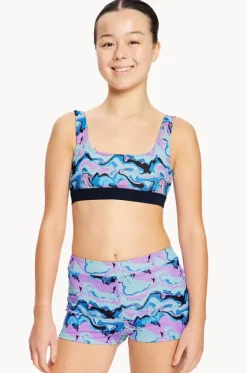 Girls Marble Reversible Crop Set|Modibodi