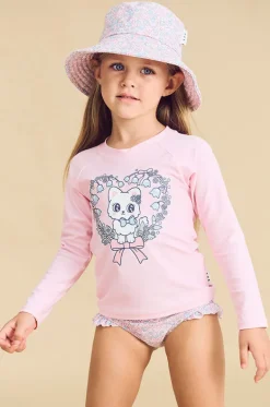 Girls Meow Meow Suntop Set|Huxbaby Clearance