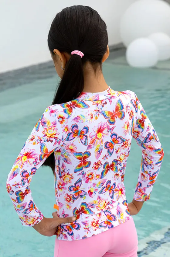 Girls Miss Aloha Long Sleeve Suntop|Salty Ink Hot