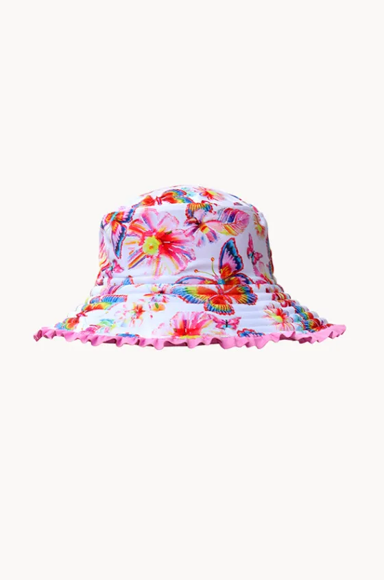 Girls Miss Aloha Reversible Sunhat|Salty Ink Clearance
