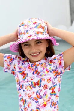 Girls Miss Aloha Reversible Sunhat|Salty Ink Clearance