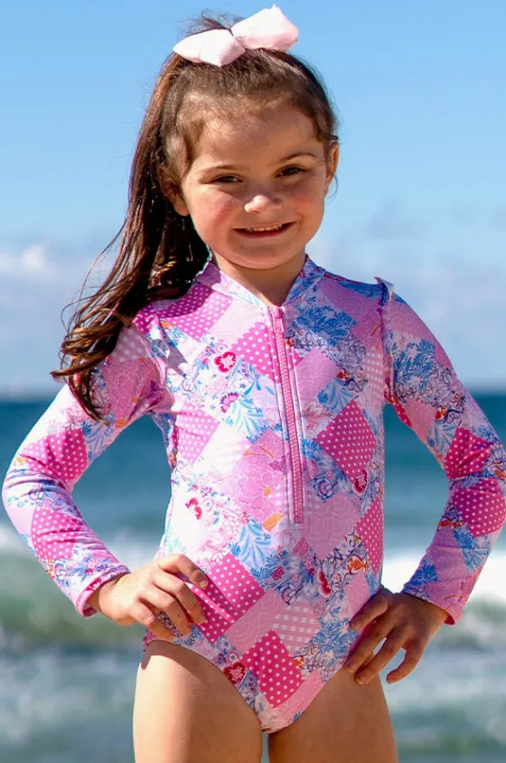 Girls Miss Dollhouse Long Sleeve Sunsuit|Salty Ink Best