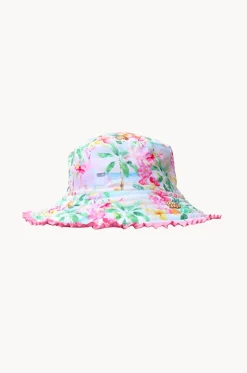 Girls Miss Vacay Reversible Sunhat|Salty Ink Hot