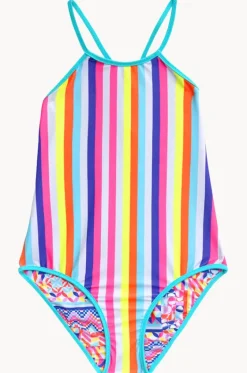 Girls Neo Geo Reversible One Piece|Salty Ink New