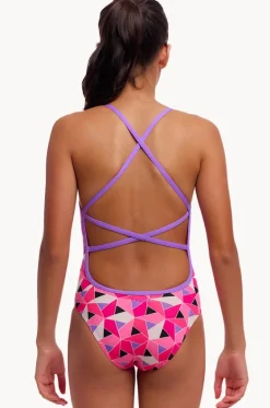 Girls Ninja Star Strapped In One Piece|Funkita Online