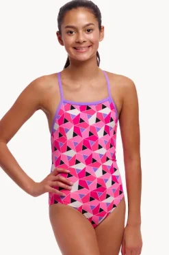 Girls Ninja Star Strapped In One Piece|Funkita Online