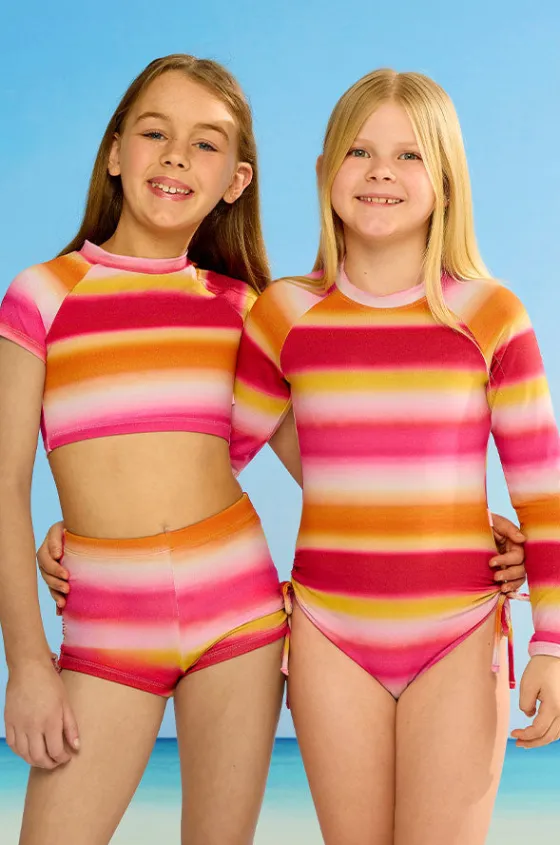 Girls Ombre Crop Suntop Set|Seafolly Girls Clearance