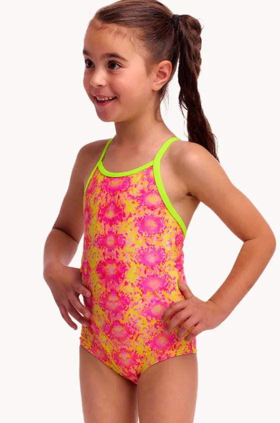 Girls Poison Pink One Piece|Funkita Outlet