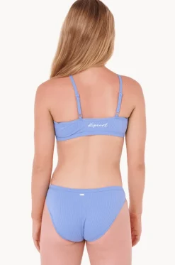 Girls Premium Rib 2.0 High Neck Crop Set|Rip Curl Hot