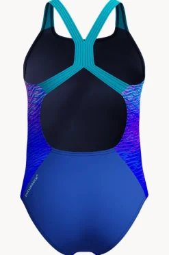 Girls Print Placement Powerback One Piece|Speedo Sale