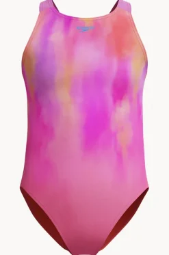 Girls Printed Pulseback One Piece|Speedo