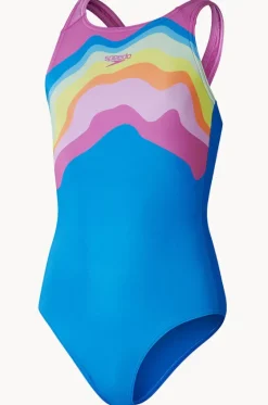Girls Printed Pulseback One Piece|Speedo Online