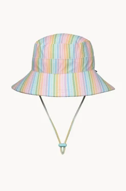 Girls Rainbow Classic Bucket Sunhat|Bedhead Clearance