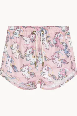 Girls Rainbow Unicorn Swim Short|Huxbaby Clearance