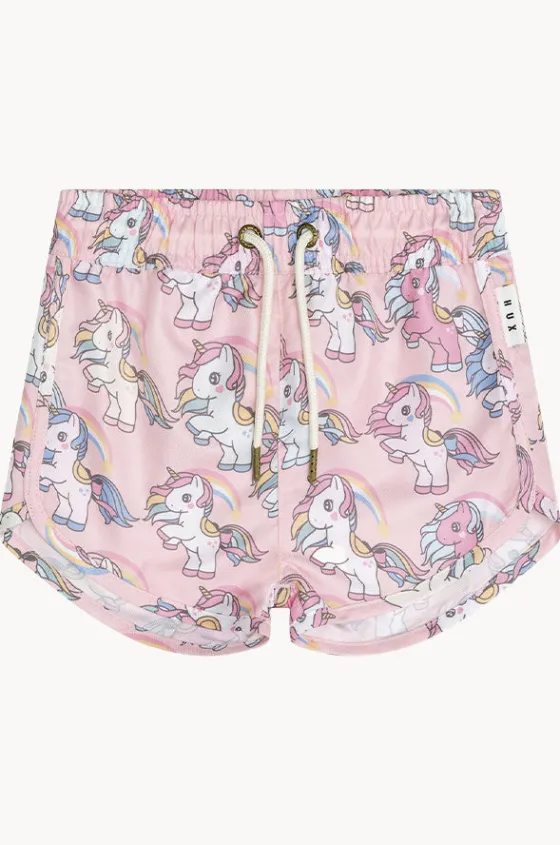 Girls Rainbow Unicorn Swim Short|Huxbaby Clearance