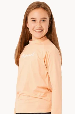 Girls Script Long Sleeve Suntop|Rip Curl New