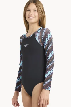 Girls Sea Level Long Sleeve Sunsuit|Billabong