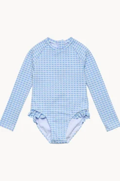 Girls Seaside Gingham Sunsuit|Snapper Rock Clearance