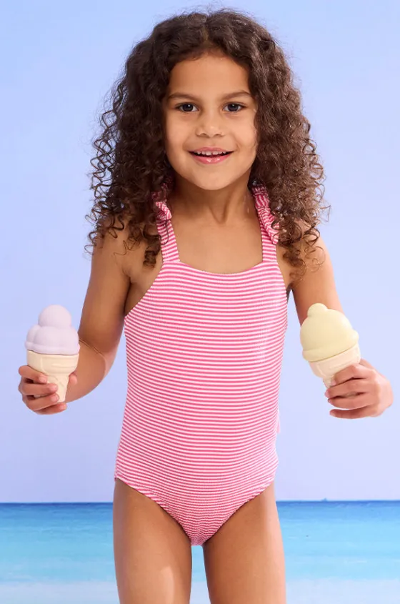 Girls Seersucker One Piece|Seafolly Girls